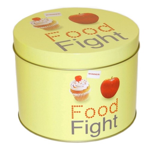 Food fight design metal - food,