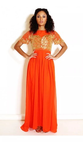 Virgos lounge orange maxi - orange, long