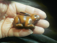 Hand Carved wood netsuke