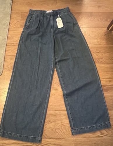 Ladies wide leg jeans - ladies,