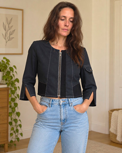Pause cafe black cropped - black,