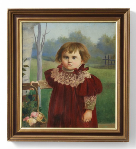 Late victorian oil portrait - late-victorian,