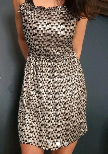 Zara y2k dress silver black - zara,