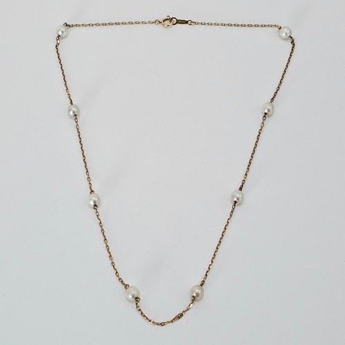 1974 mikimoto pearl necklace - pearl,