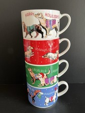 4 X Cath Kidston Festive Dogs