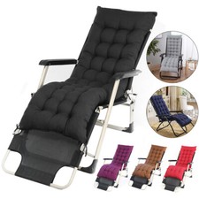 Replacement Cotton Cushion Cover Sun Lounger Recliner Sofa Garden Chair Seat Pad