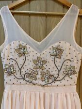 Size 12 Lipsy peach pink maxi chiffon dress BRAND NEW