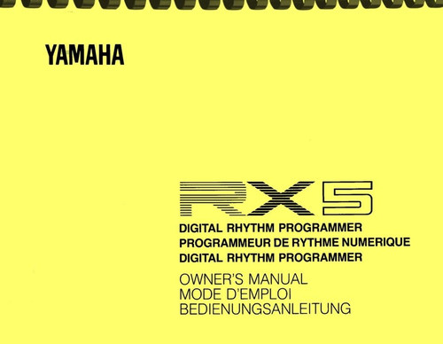 Yamaha rx5 digital rhythm - rx5,