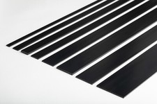PVC Flat Bar Black Trim 1m Durable Plastic Cover Strip Architrave Moulding