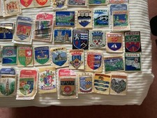 Vintage Woven Souvenir Badges
