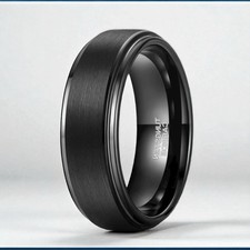 Men’s Black Tungsten Wedding