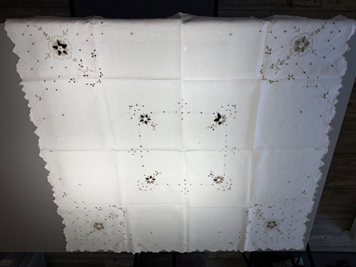 Vintage white linen baige - linen,