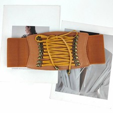 Wide Corset Waspie Lace Up