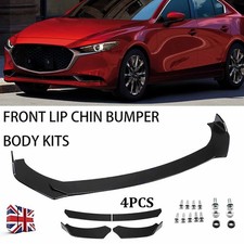 Gloss Front Bumper Lip Splitter Spoiler Chin For Mazda 3 MX5 RX8 Miata CX-3 CX-5