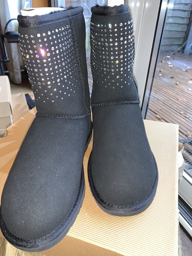 Ladies crystal bling ugg - crystal, boots