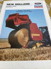 Ford  New Holland  650 Roll Belt  Baler. 8 Page Brochure-1992