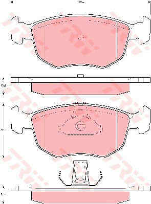 Brake pad set - set,, disc
