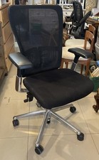 Haworth Zody Desk/Office Chair Aluminium Frame Black Mesh