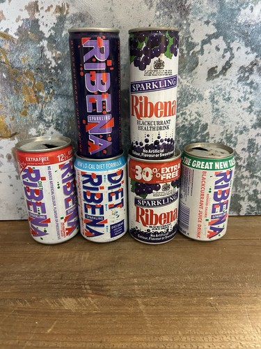 Vintage ribena drinks cans - vintage,