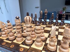 Hand Carved Wooden Chess Set