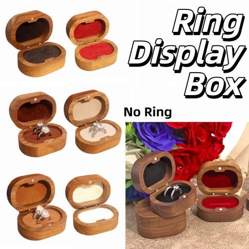 Wedding ring box double slots - box,