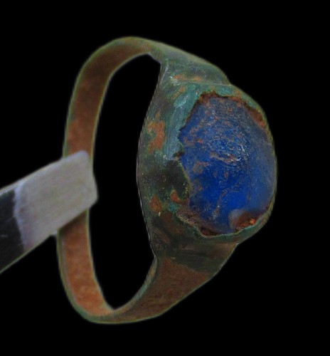 Medieval ancient bronze ring - bronze,
