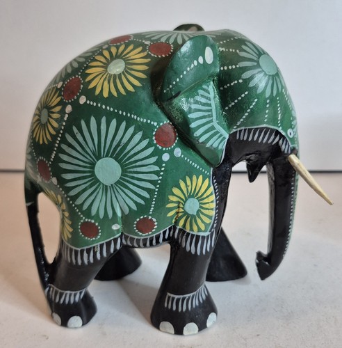 Hand carved painted - &,