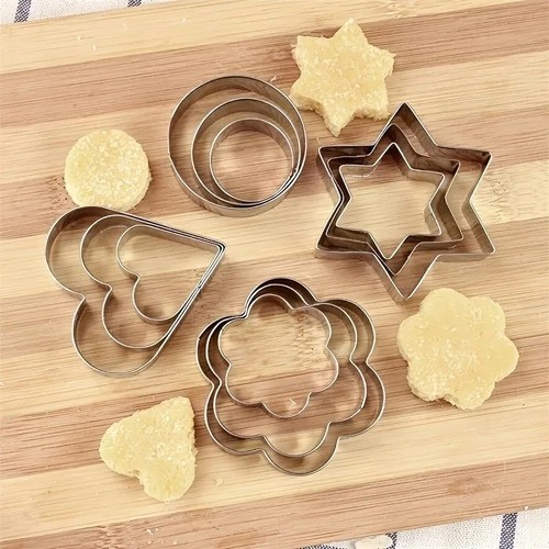 12pcs stainless steel cookie - 3/12pcs,