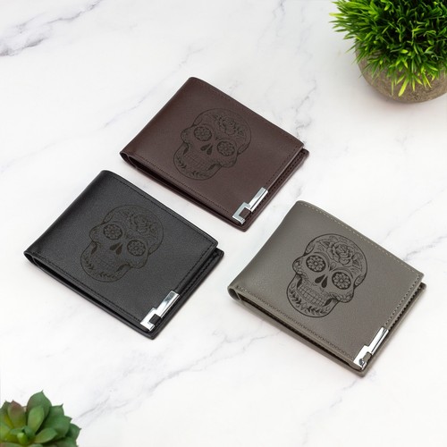 Sugar skull wallet vegan - sugar,