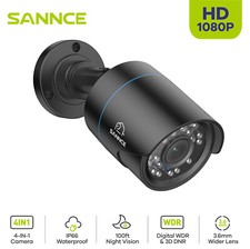 SANNCE 1pcs 1080P 3000TVL CCTV DVR Bullet Camera Indoor Outdoor Night Vision UK