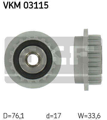 Alternator freewheel clutch - freewheel,