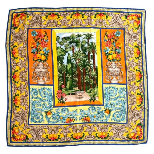 Loewe floral silk large scarf - loewe,