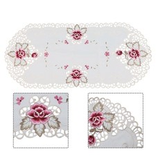 1 Pcs White Oval Lace