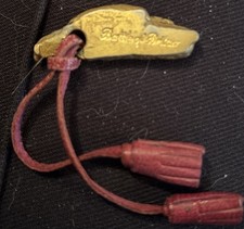 WW2 Battle Of Britain Shrapnel Fragment Souvenir Leather Tassle Militaria