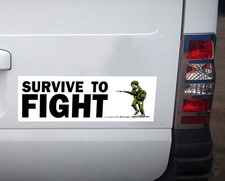 Survive to fight sticker, Army