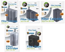 Superfish Aqua Flow Cartridge Aquarium Filter Foam Carbon 50 100 300 200 400 XL
