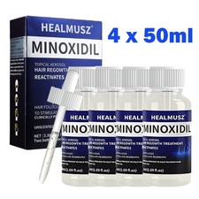 4 Pack Minoxidil 5% Extra Strength Men Hair Regrowth Treatment 4 Month Supply