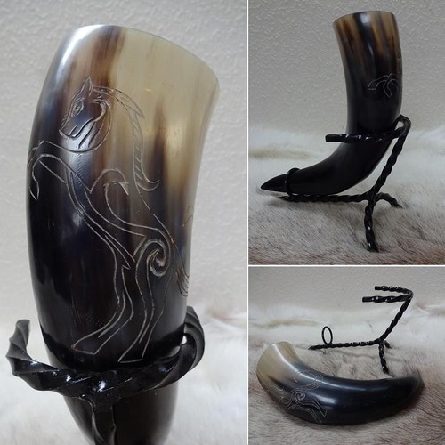 Hand crafted stallion medieval - crafted,