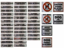 Dog Warning Messages Signs