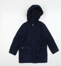 Minoti Boys Blue Overcoat Coat