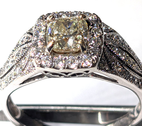 14k white gold canary - 14k,