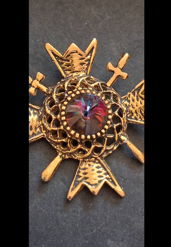 Vintage maltese cross pendant - vintage,
