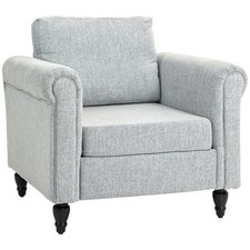 HOMCOM Vintage Armchair Fabric