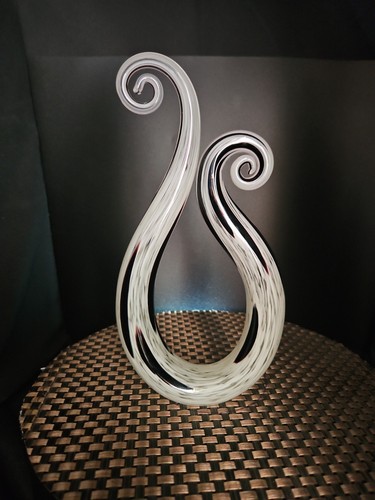 Murano style black white - style,