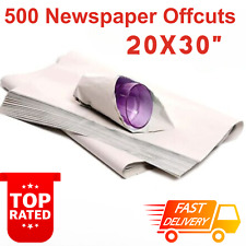 500x Newspaper Offcuts White Paper Sheets Fish Chip Shop Fragile Wrapping 20x30"