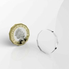 New 12 Sided One Pound Coin, Reusable Shopping Trolley Token - QTY Discount