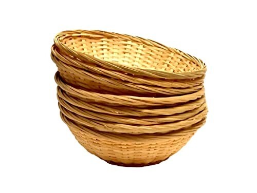 Round wicker baskets - wicker,