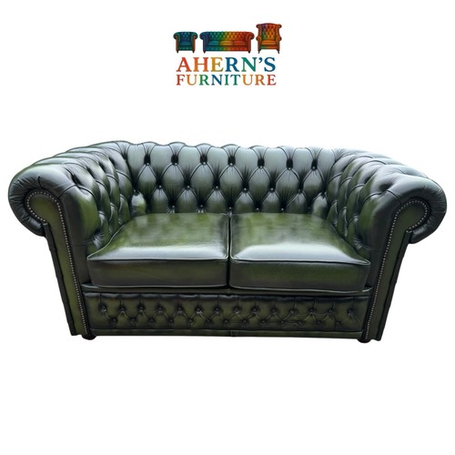 Vintage antique green leather - green,
