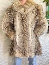 LUXURY Vintage COYOTE real Fur