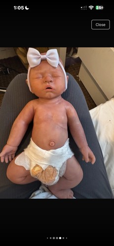 Silicone reborn baby doll full - silicone,